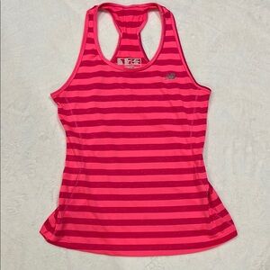 New Balance Women's Pink Striped Tank Top